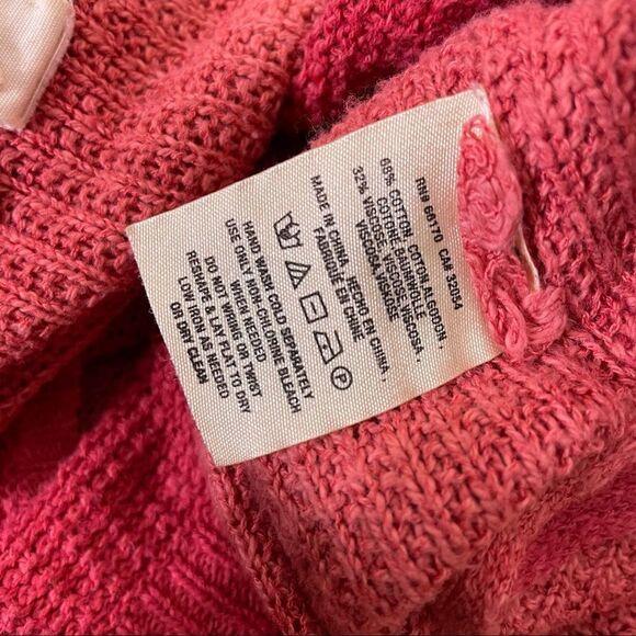 Moth | Anthropologie Orange Dip Dye Oversized Sweater - Picture 8 of 8